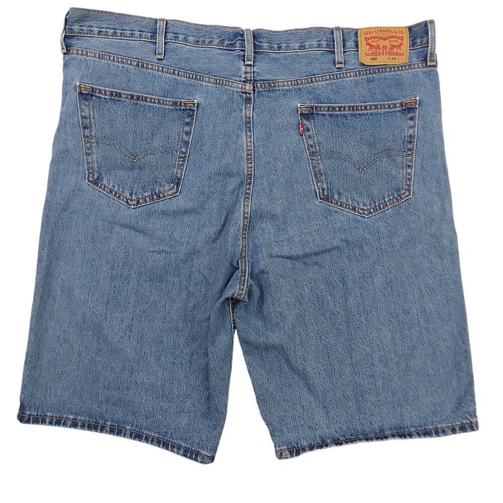 Levi's Jean Shorts Mens 44 Blue Denim Casual Skater Loose Baggy Retro Skater - Picture 4 of 11